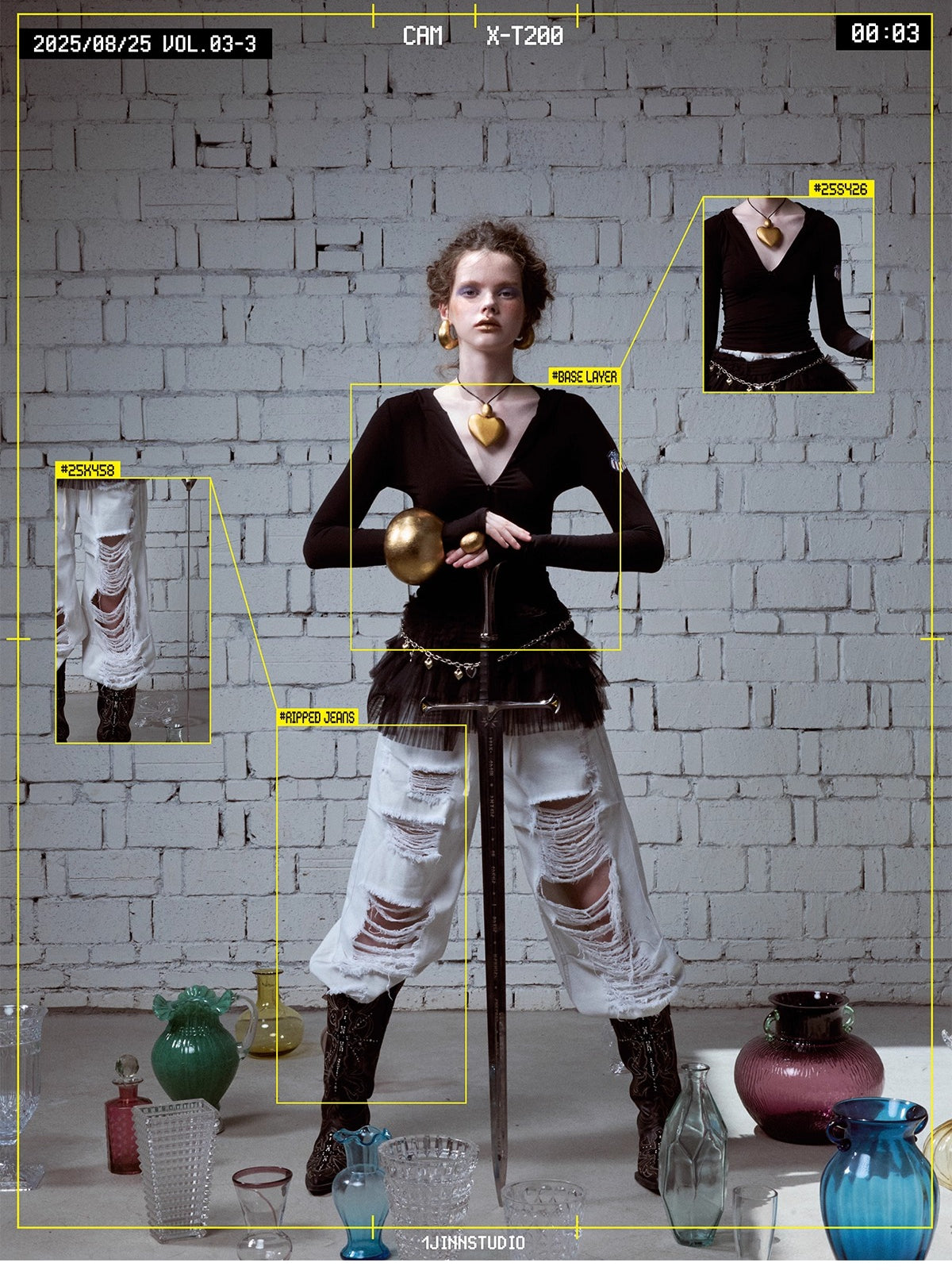 Hooded Zip Slim Long-Sleeve T-shirt