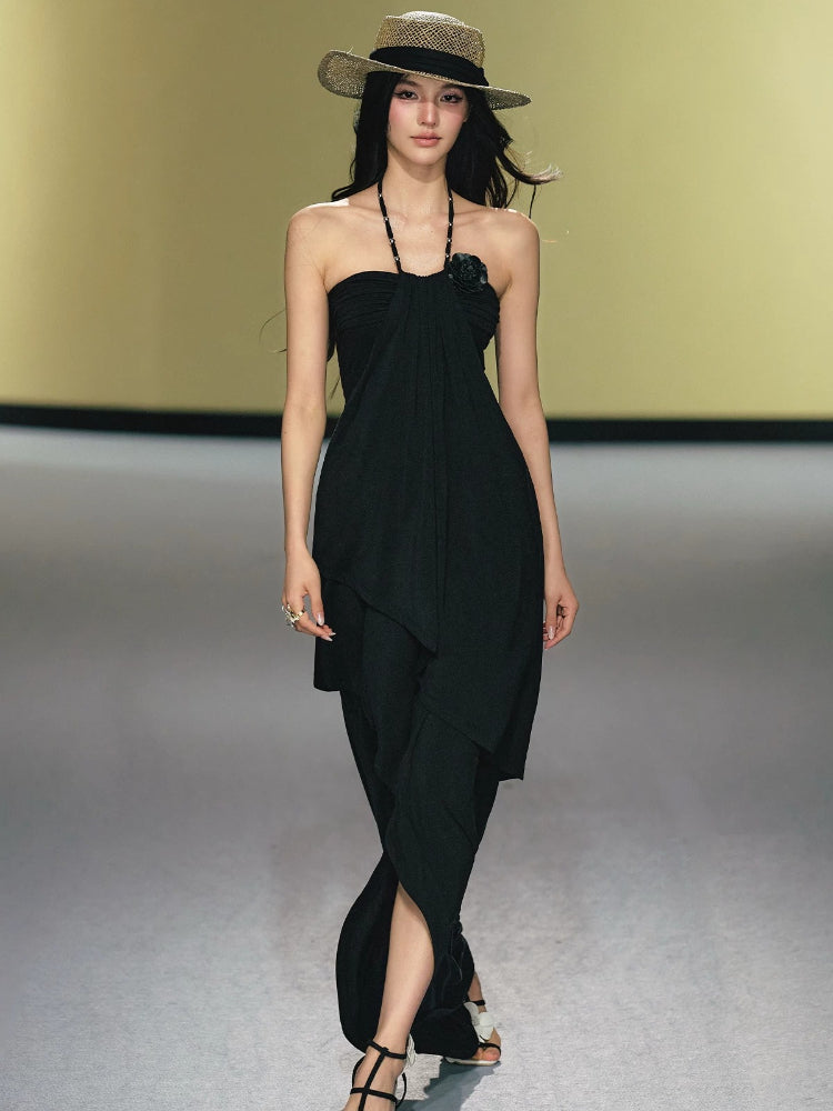 Lyocell Halter Layer Dress