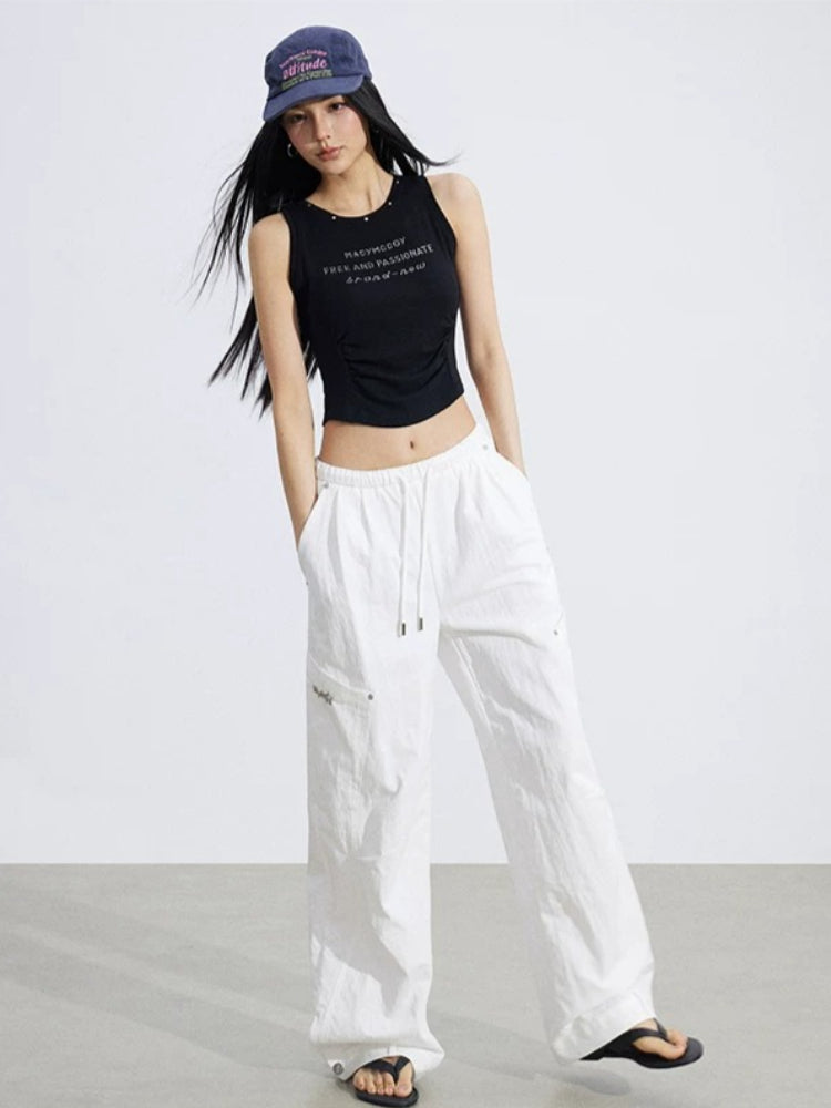 Pleated Utility Pants