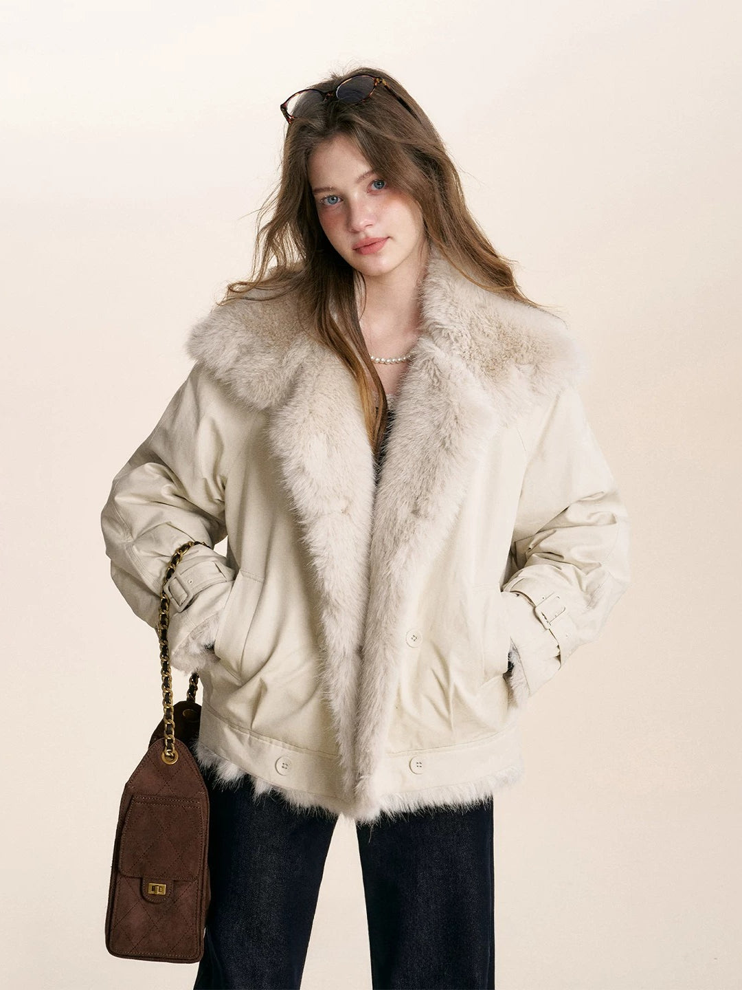 Fur Collar Parka Jacket