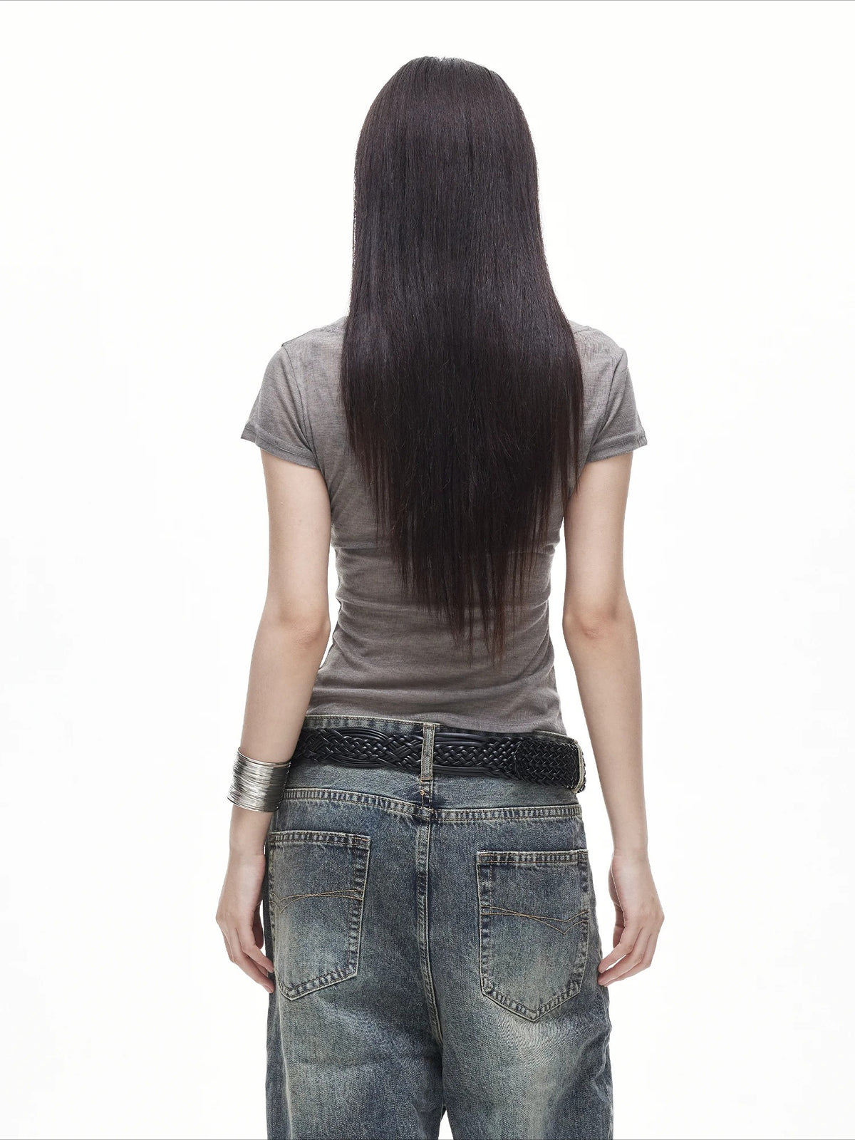 Rivet V Neck Tee