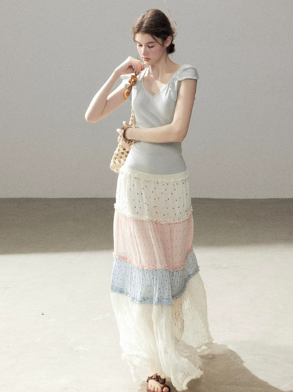 V-Neck Puff Sleeve Top