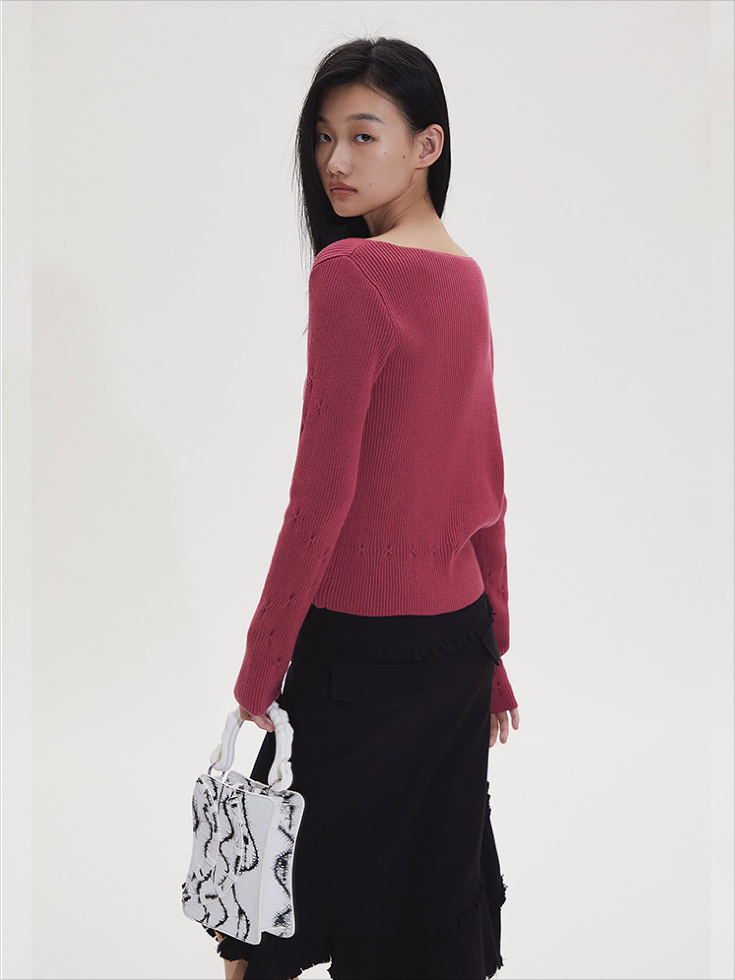 Wool Crewneck Handcrafted Knitted Sweater