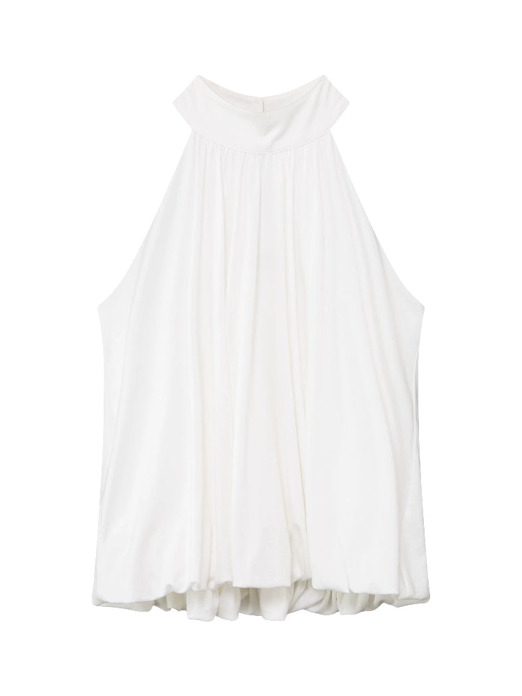 Sleeveless Halter Tank Top