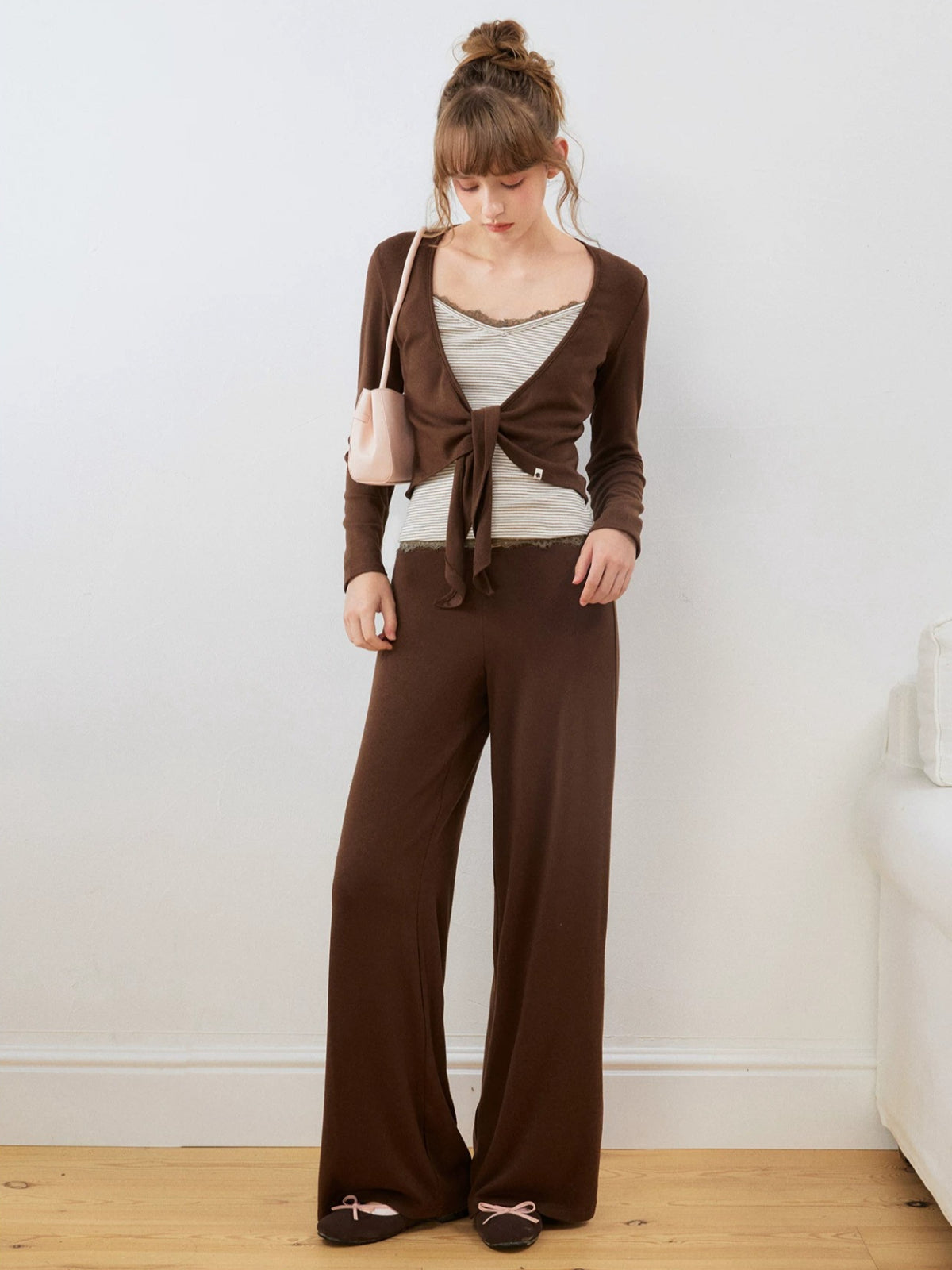Lace Cami & Wide-Leg Pants Set