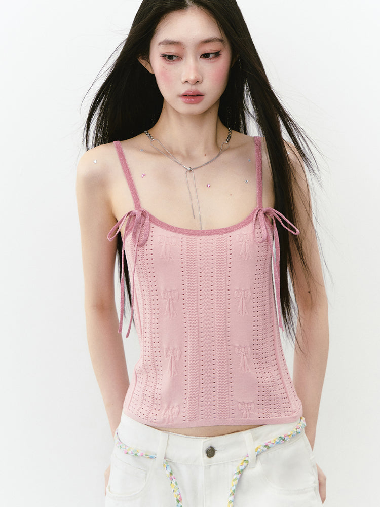 Spliced Bow Loose Sling Vest