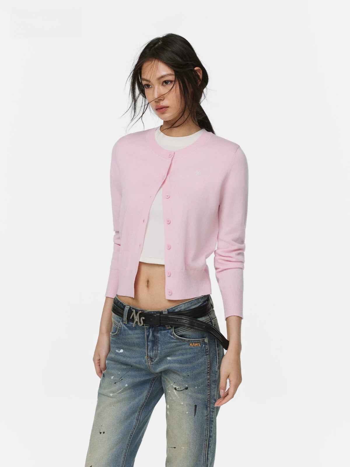 Leeds Wool Blend Cardigan Sweater