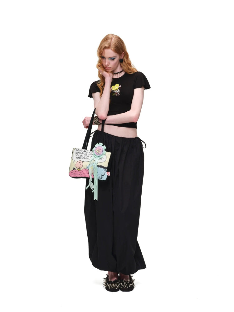 Snoopy Embroidered Slim T-Shirt