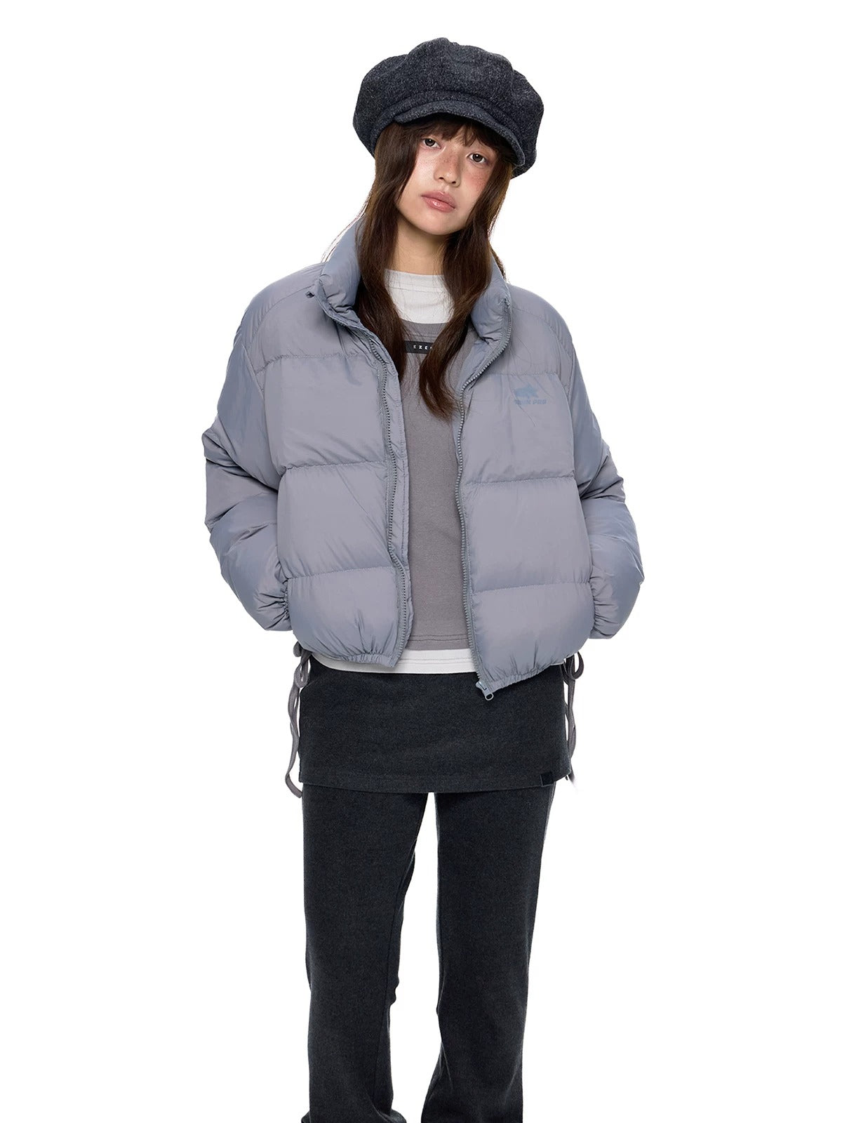 Maillard Cropped Down Puffer Jacket