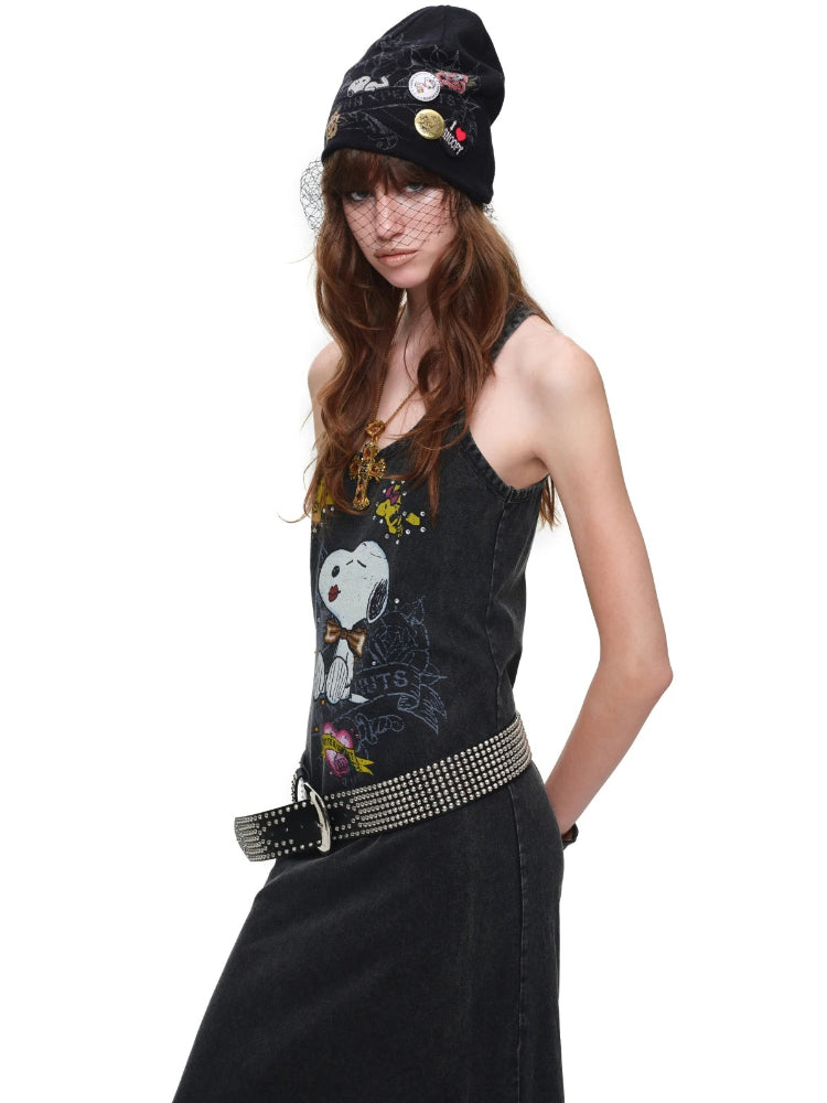 Snoopy Printed Tank Dress