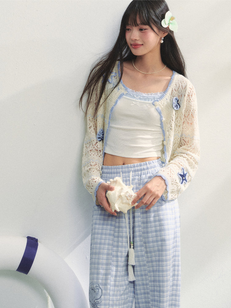 Hollow Out Crochet Knit Cardigan