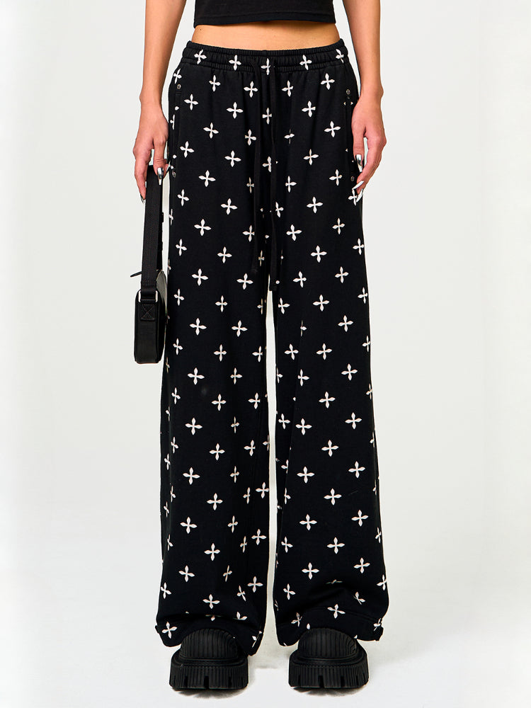 All-Over Print Tie-Dye Sports Paratrooper Pants