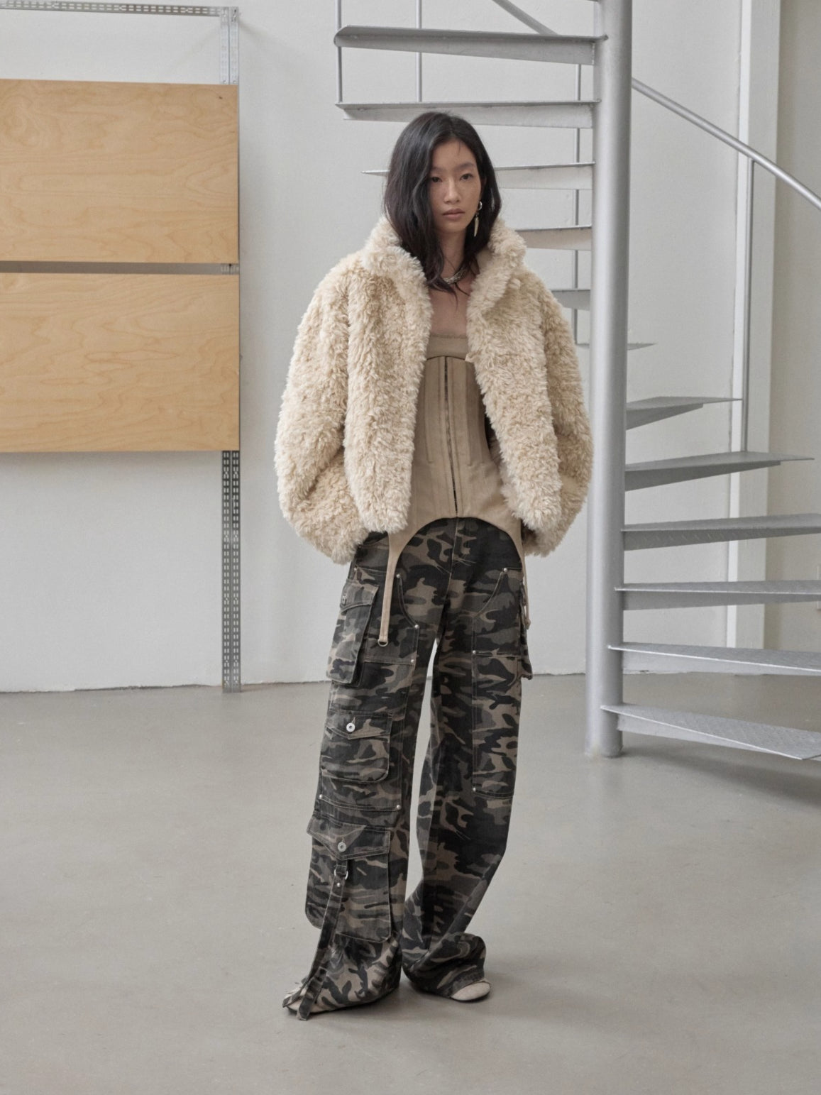 Reversible Shearling Suede Jacket