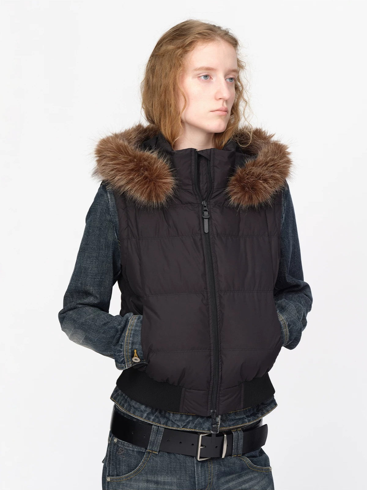 Detachable Sleeve Down Puffer Jacket