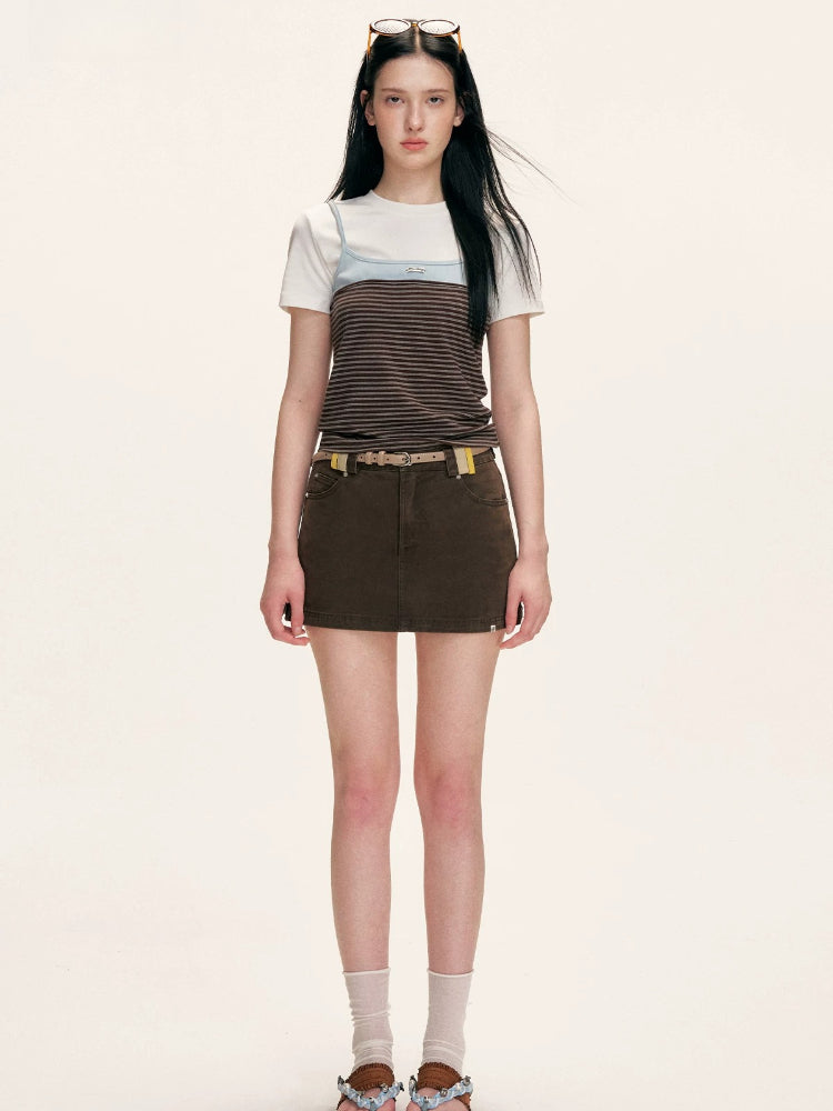 Striped Layered Tank Tee