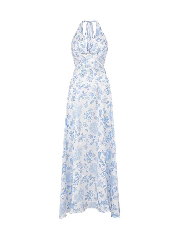 Verdant Halter Maxi Dress