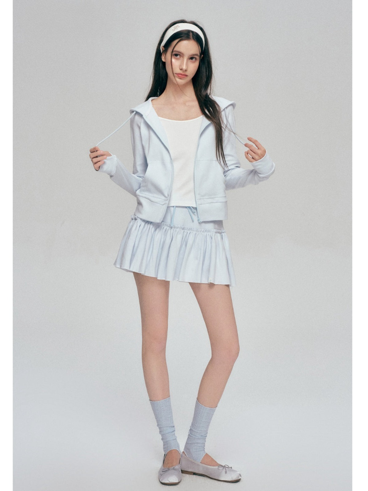 Contrast Hooded Sweatshirt