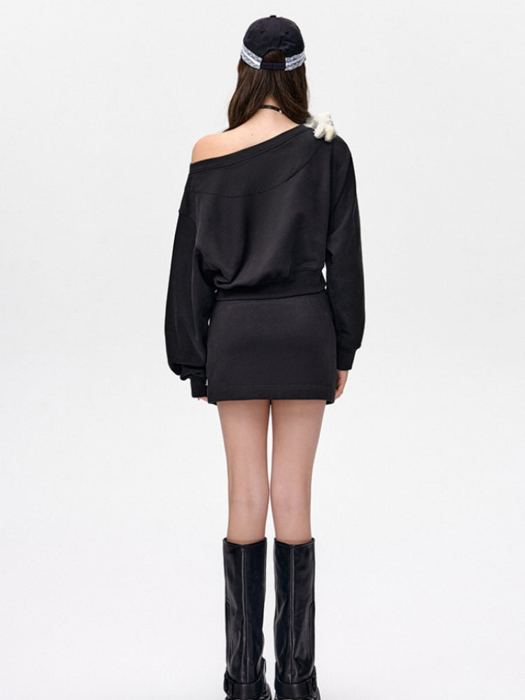 Side Slit A-Line Skirt