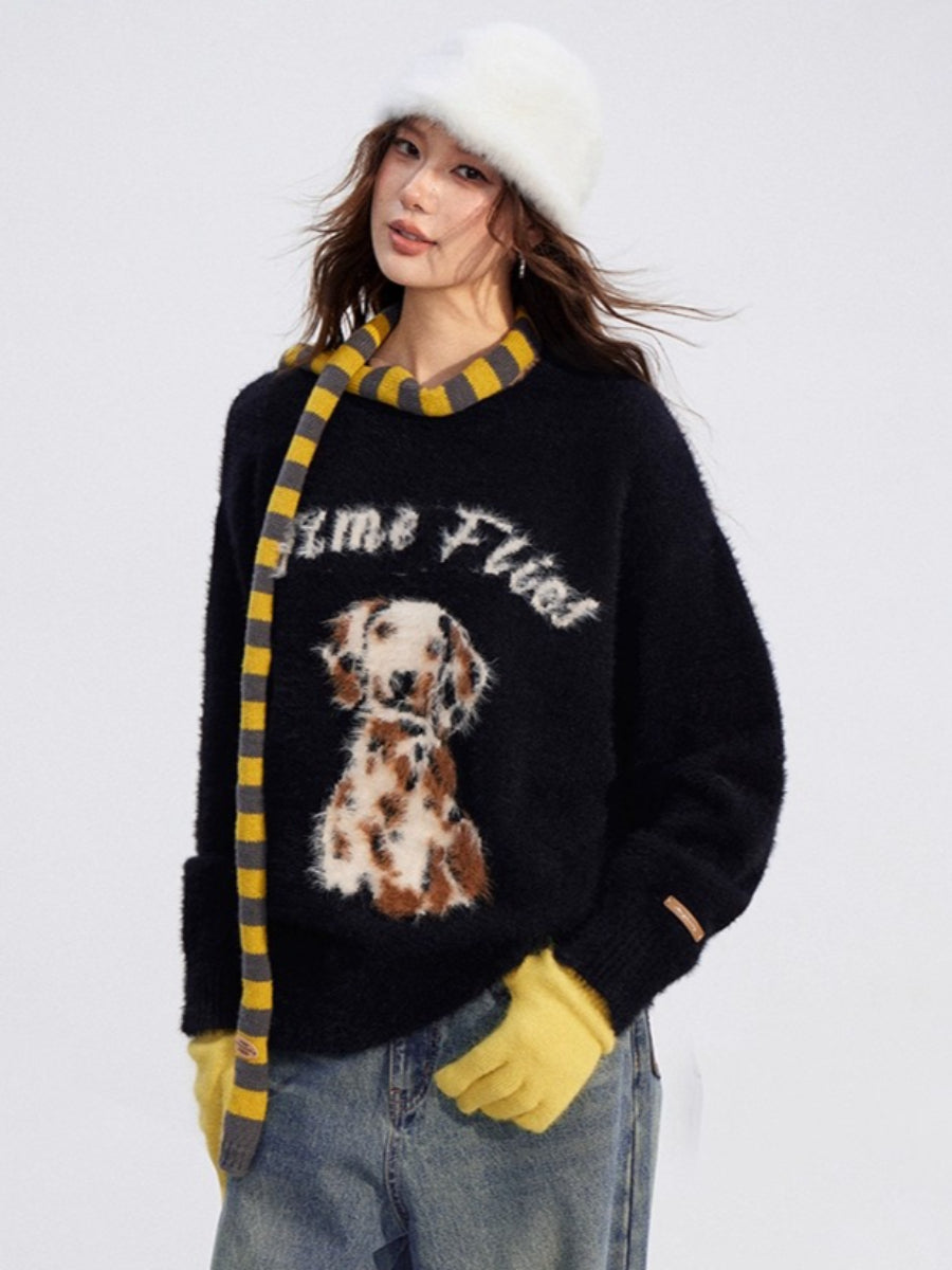 Cartoon Puppy Sweater