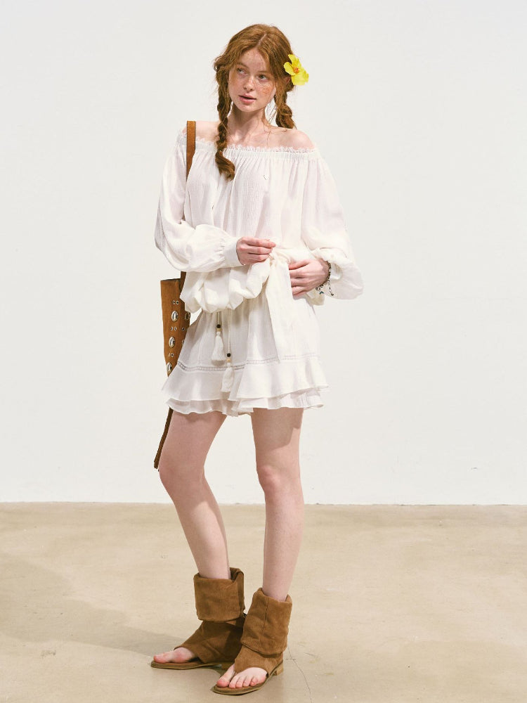 Cool and Relaxing Sun-protection Cover-up & Skort Set