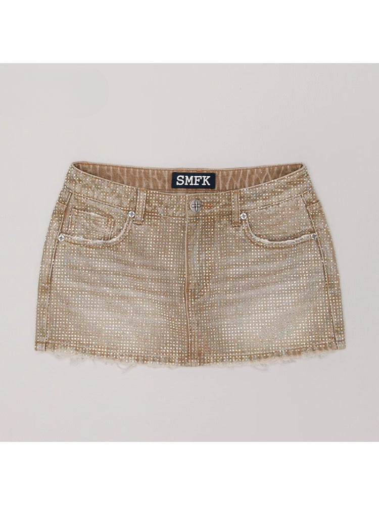 Rage Wild Diamond Denim Skirt Wild Diamond