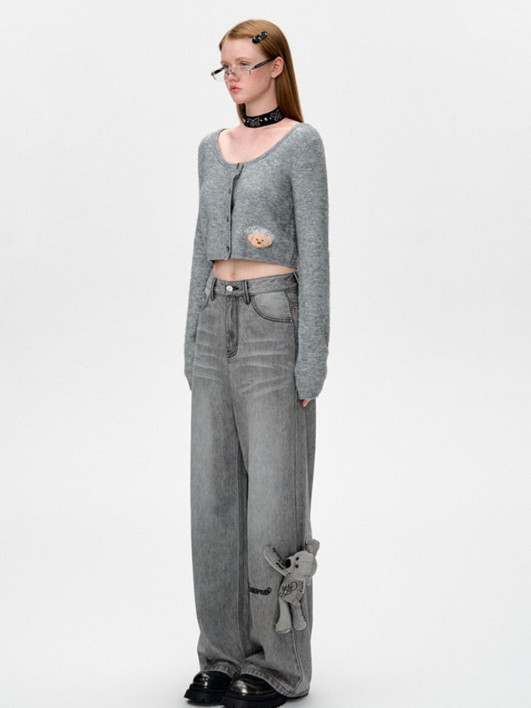 Handwritten Logo Pocket Straight Leg Jeans