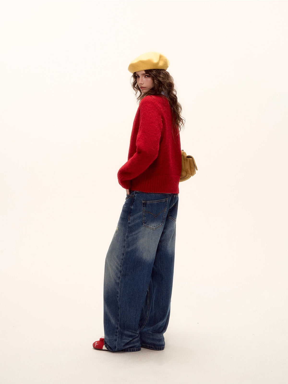 Vintage Curved-Blade Jeans