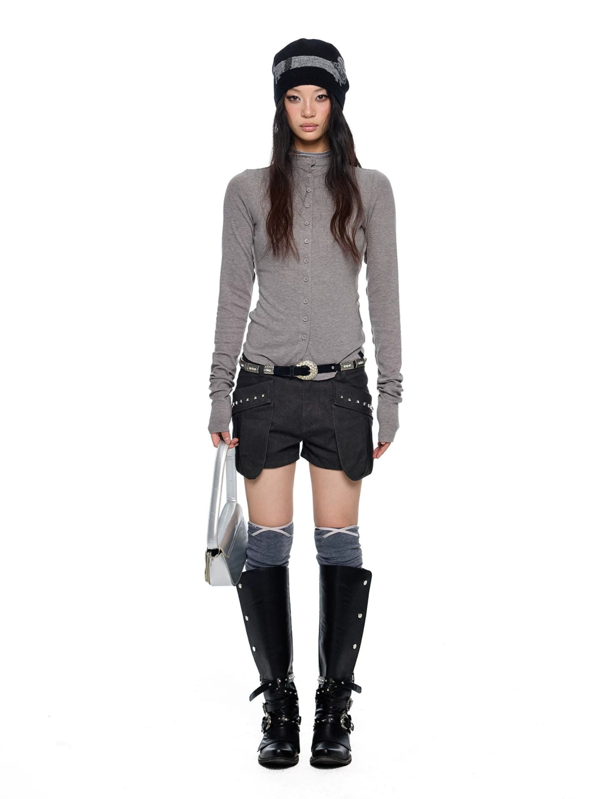 Lightweight Ruched Long Sleeve Top