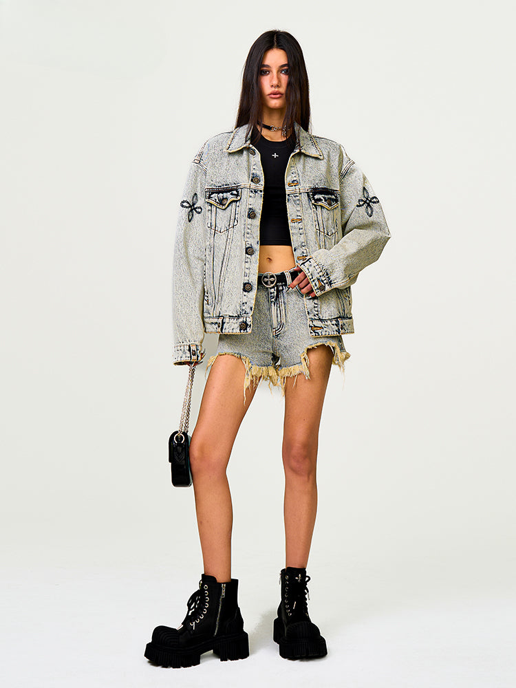 Cross Classic Dance Troupe Denim Shorts