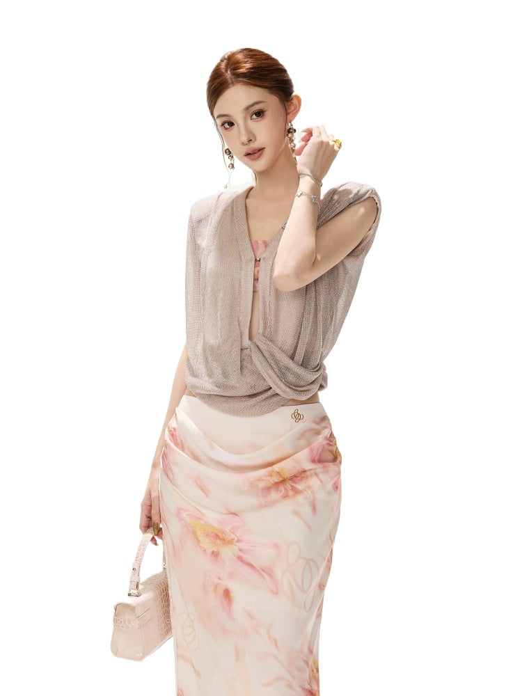 Sparkle Twist Knit Top
