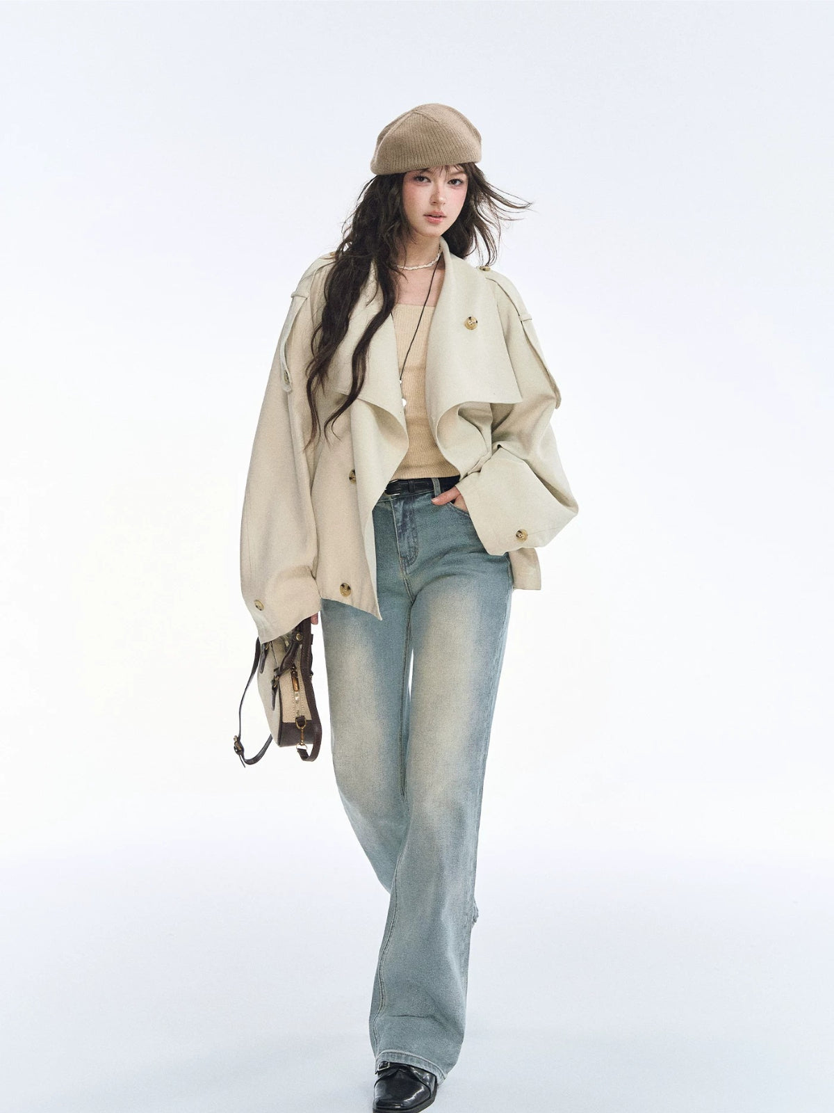 Double Breasted Short Jacket