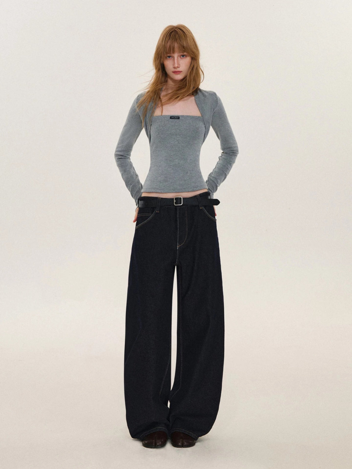 Vintage Contrast Stitch Jeans