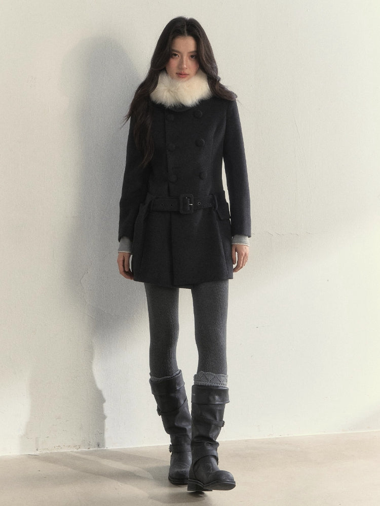 Cable-Texture Cotton Tights