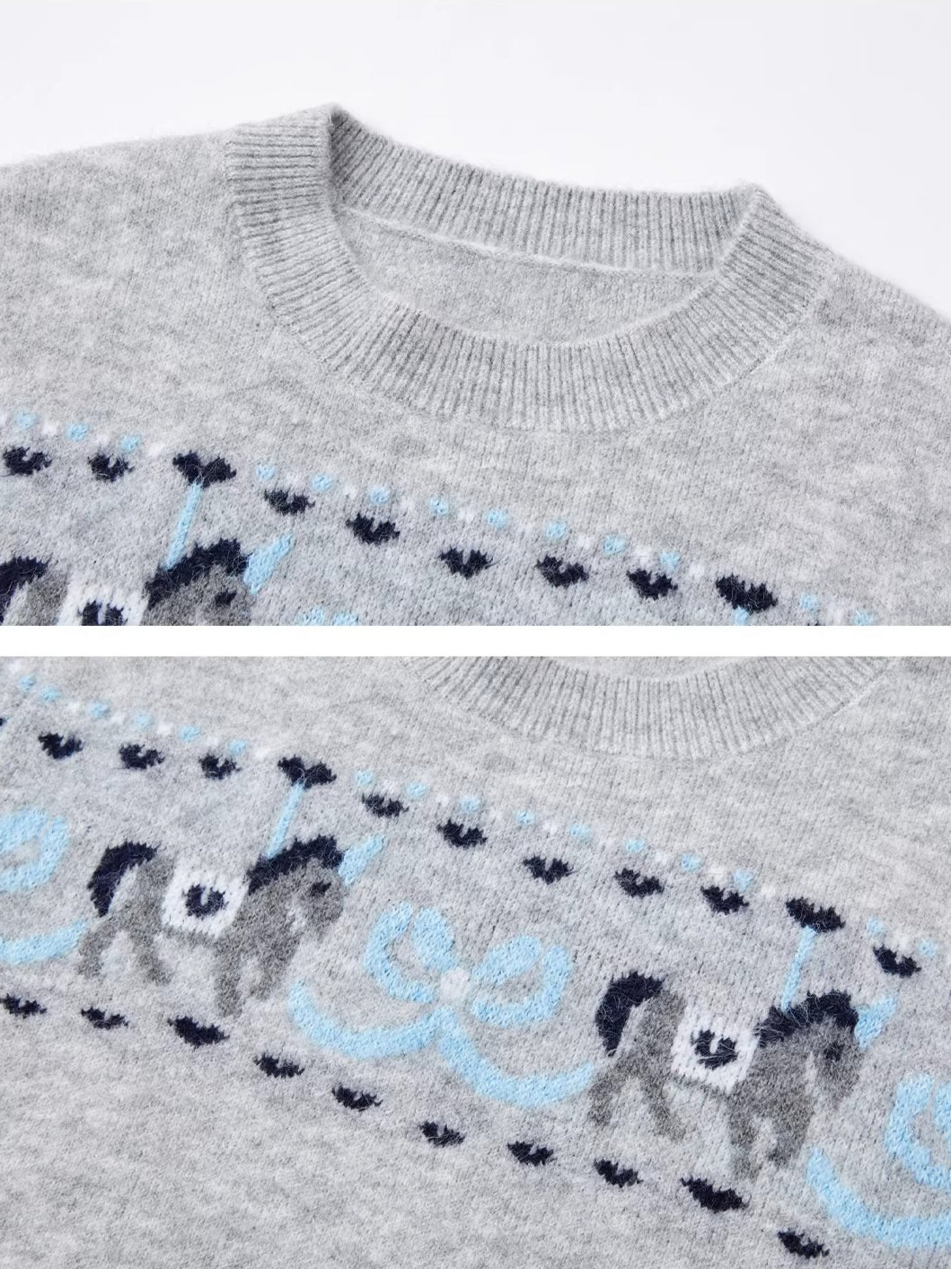 Carousel Jacquard Knit Sweater
