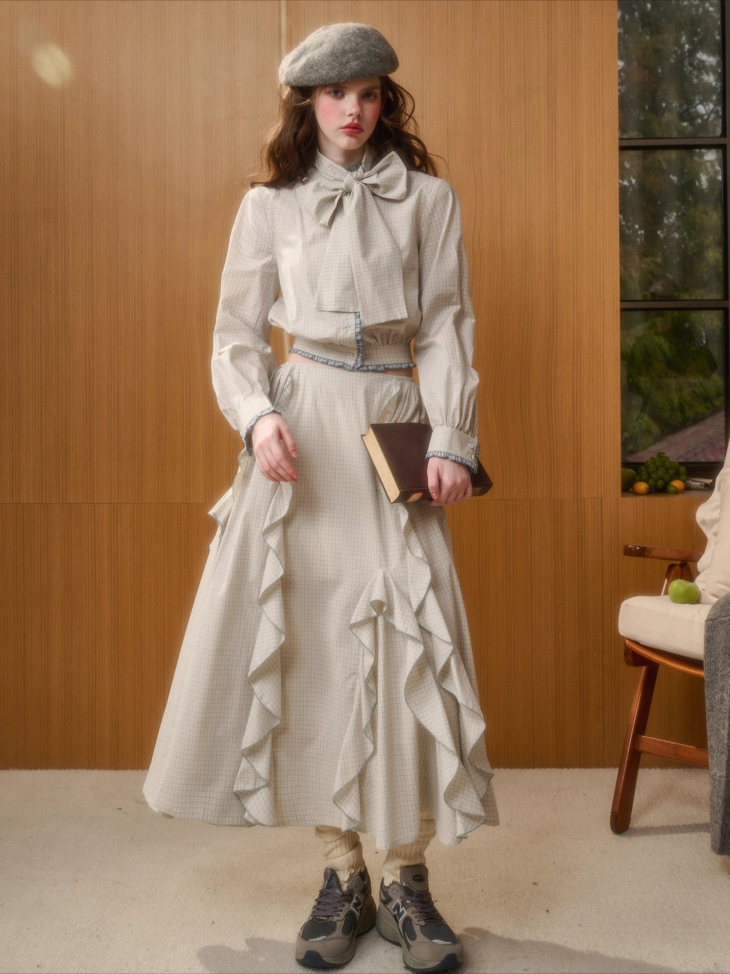 Organic Cotton Gingham Shirt Set