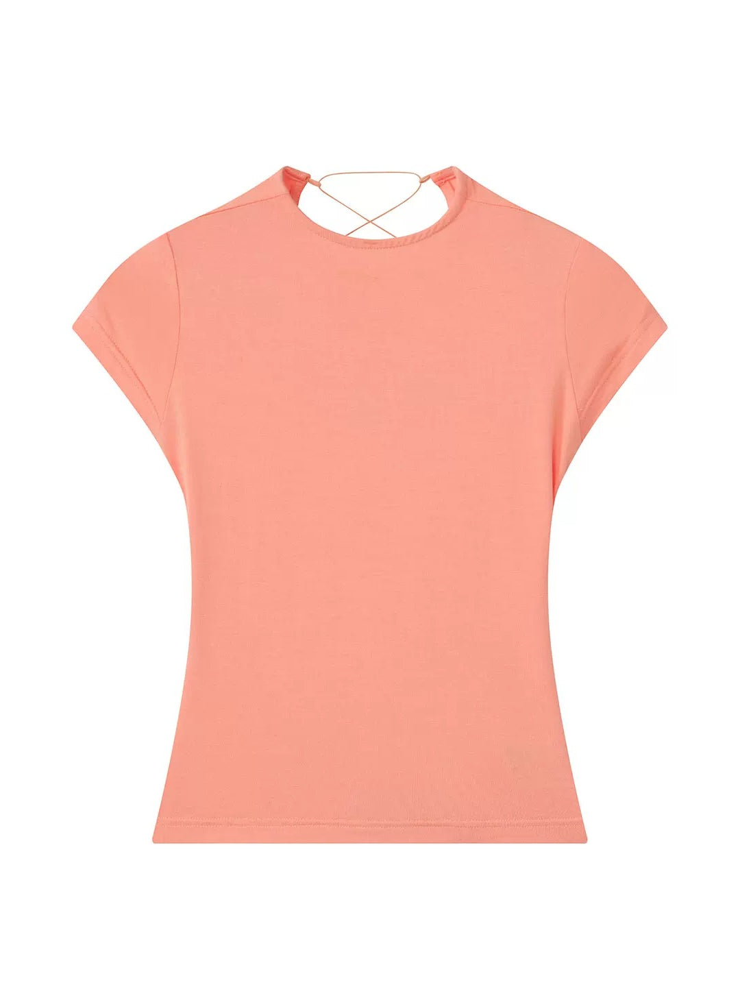 Cross Back Fitted Tee