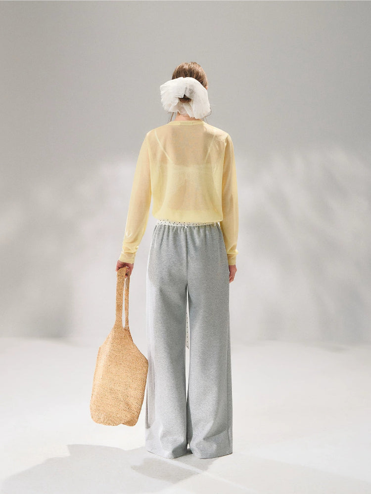 Ice Silk Tie Cardigan