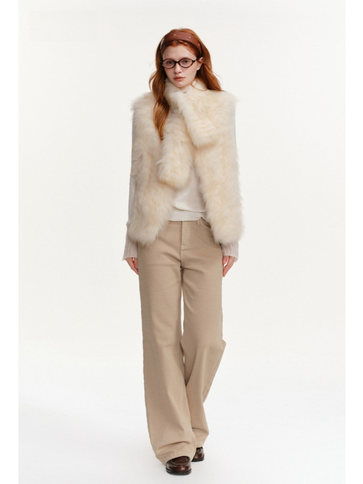 Fox Fur Vest & Scarf Set