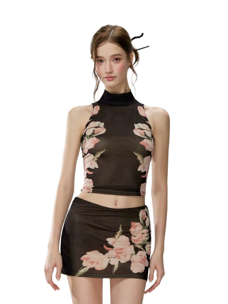 "Cherry Blossom " Qipao Set