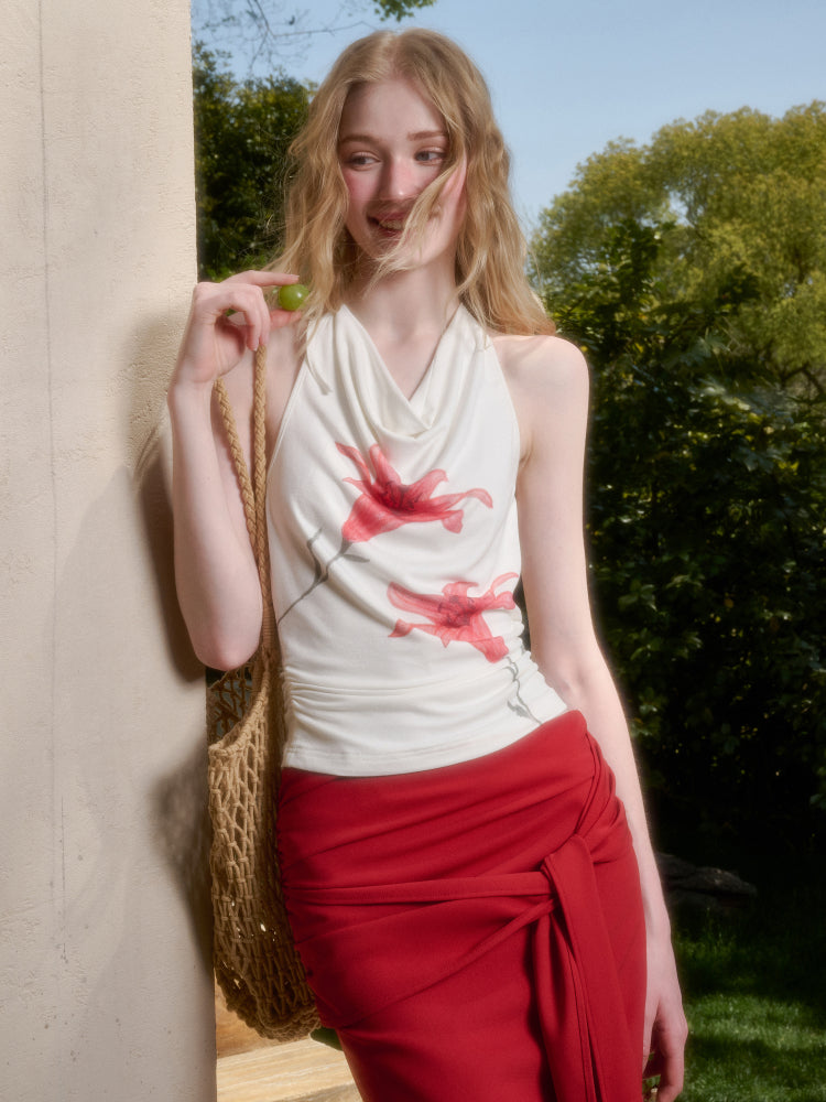 Perfumed Lily Top & Skirt Set