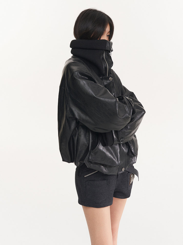 Punk Oversized Motorcycle Jacket