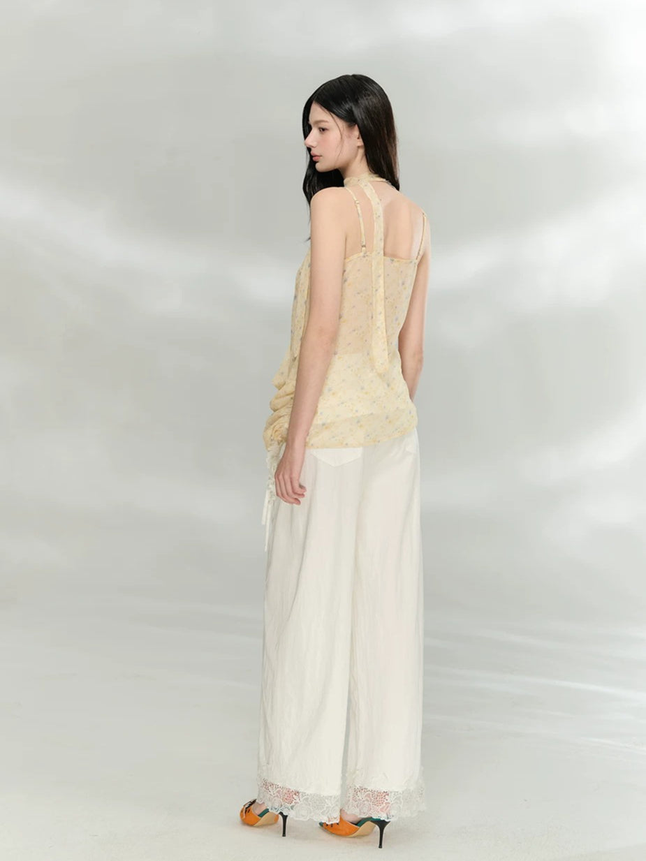 Draped V-Neck Cami Top