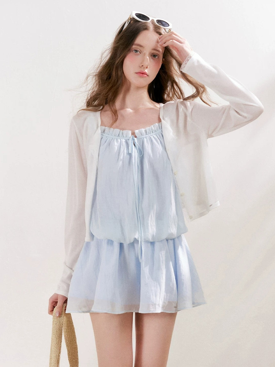 Lace Trim Knit Cardigan