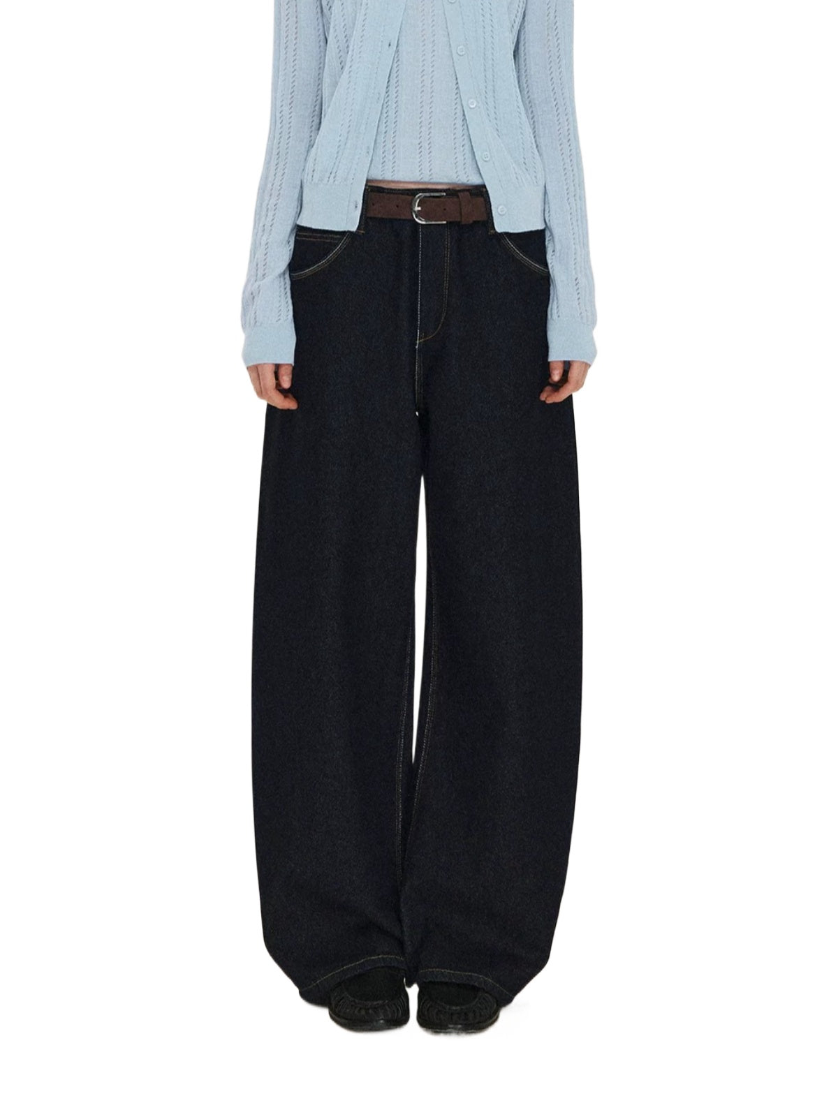 Vintage Contrast Stitch Jeans