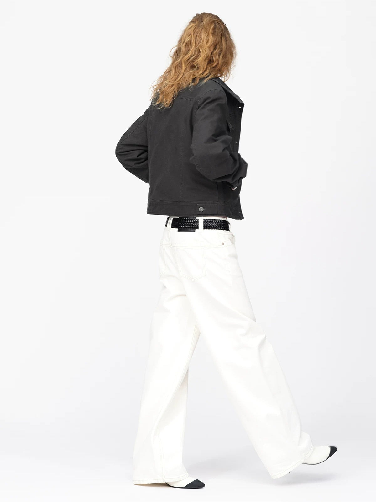 Vintage Quilted Utility Cropped Jacket