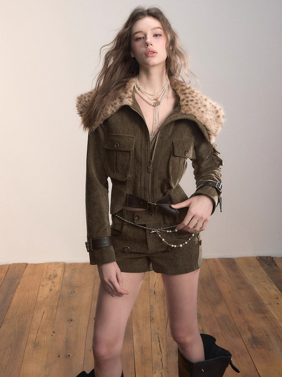 Reversible Detachable Versatile Retro Shorts