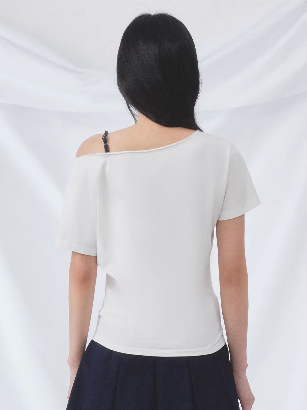 Star Print Off Shoulder Tee