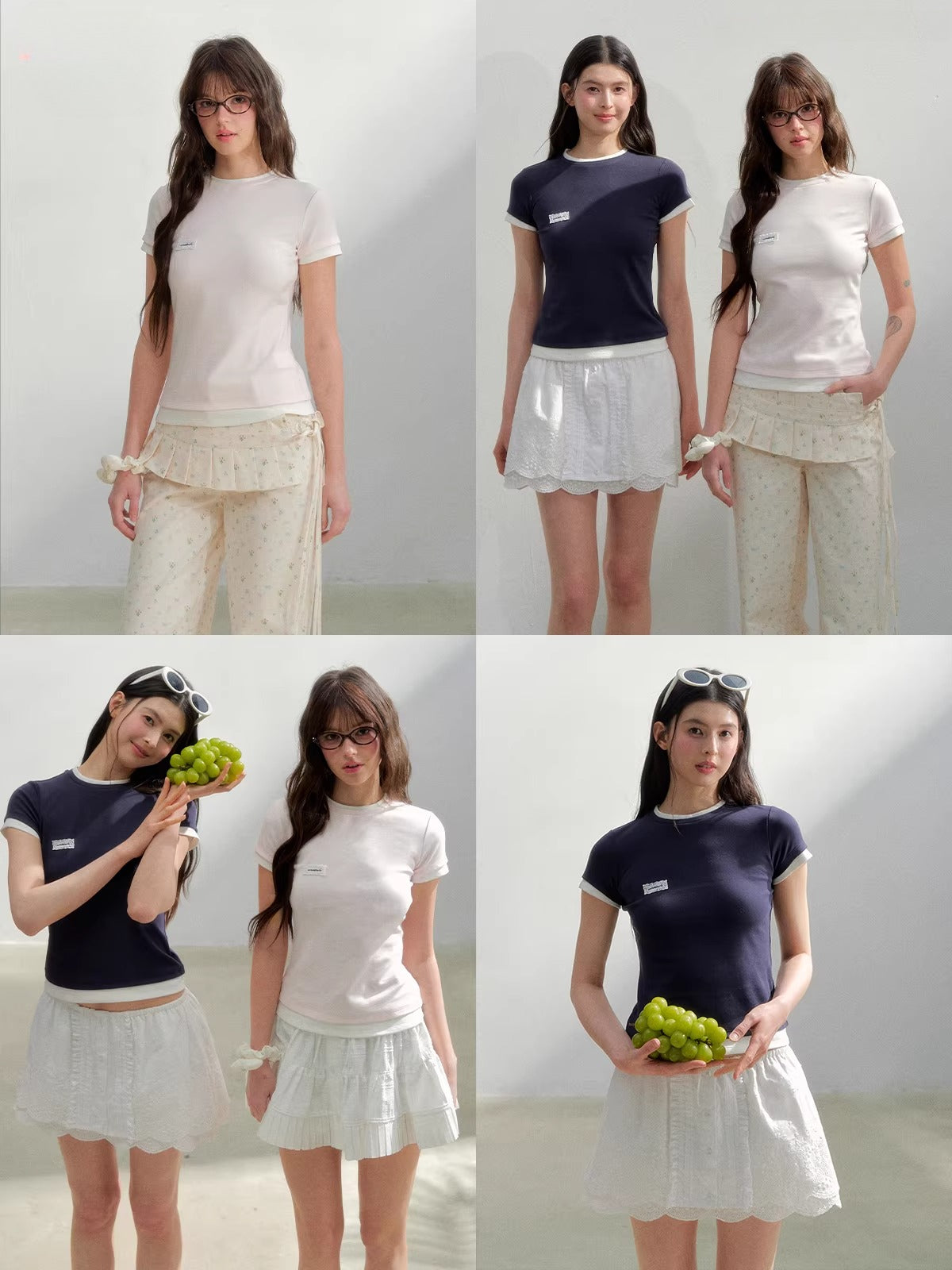 Contrast Slim Tee