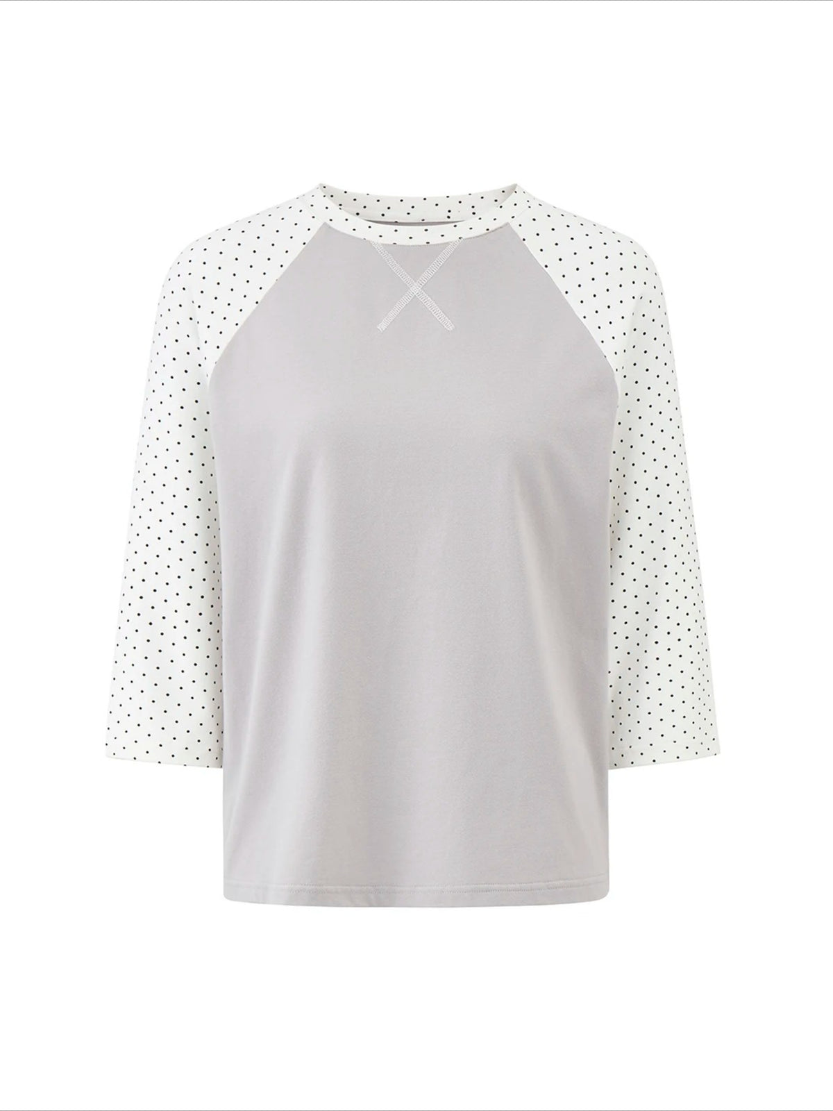 Contrast Stripe Dot Tee