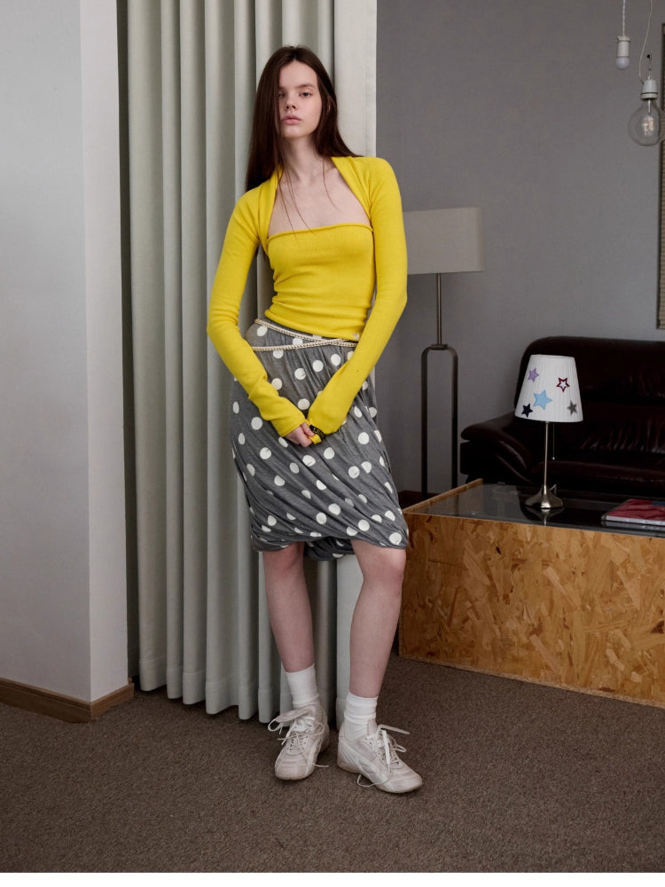 Solid Knit Two-way Set